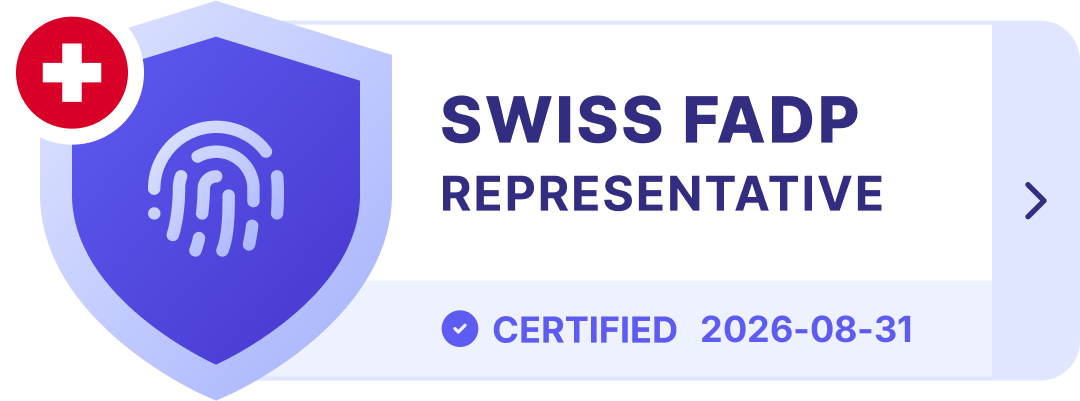 Prighter certificate — Swiss FADP Representative