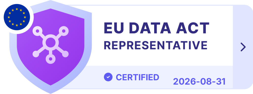 Prighter certificate — EU Data Act Representative