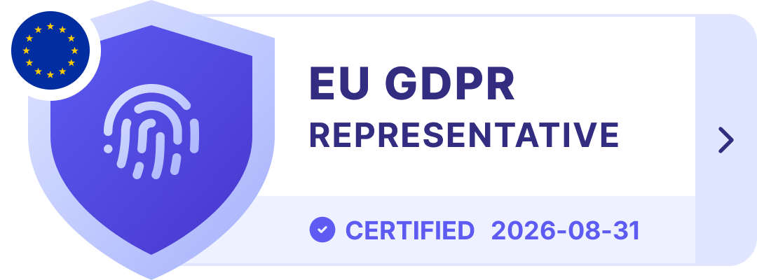 Prighter certificate — EU GDPR Representative